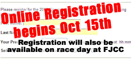 Online Registration begins on October 1, 2008