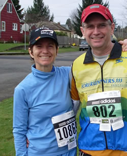 Jenny and John - Portland Shamrock 8K March 2008