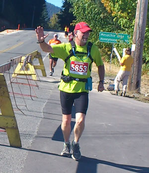 Strong finish at the Great Lake Walk & Ultra-Marathon 56K in Lake Cowichan.