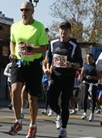 Trailing Russell Nelson through Brooklyn in 2010 NYC Marathon