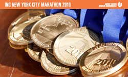 2010 New York Marathon Finishing Metals