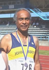 Bala Naidoo - Bronze medal winner in the 1500m - Click to Enlarge Photo.